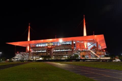 March 15, 2019 - Miami Gardens, Florida, United States Of America - MIAMI GARDENS, FL - MARCH 15: Hard Rock Stadium prepares for the first Miami Open Tennis Tournament at Hard Rock Stadium on March 15, 2019 in Miami Gardens, Florida...People: Atmosphere. Miami Open - ZUMAs214 20190315_zda_s214_028 Copyright: xSMGx