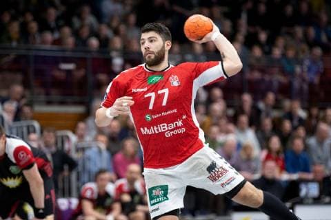 Lübbecke, Deutschland 16.03.2019: 2. Handball Bundesliga - 2018 2019 - TuS-N-Lübbecke vs. Handball Sportverein Hamburg Kevin Herbst (Hamburg) Lübbecke Nordrhein-Westfalen Deutschland Merkur Arena