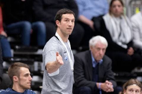 Lübbecke, Deutschland 16.03.2019: 2. Handball Bundesliga - 2018 2019 - TuS-N-Lübbecke vs. Handball Sportverein Hamburg Torsten Jansen (Trainer Hamburg) Lübbecke Nordrhein-Westfalen Deutschland Merkur Arena