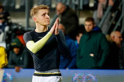 Martin Odegaard of Vitesse during the Dutch Eredivisie match between Heracles Almelo and Vitesse Arnhem at Polman stadium on March 16, 2019 in Almelo, The Netherlands Dutch Eredivisie 2018 2019 xVIxVIxImagesx xHenryxDijkmanxFotografiexIVx 13937436