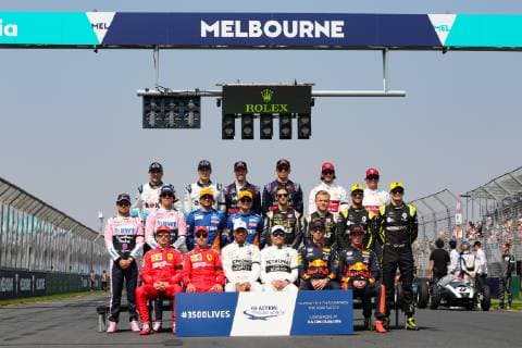 March 17, 2019 - All Formula One drivers together for the Drivers photograph on the starting grid at the 2019 Formula 1 Australian Grand Prix on March 17, 2019 In Melbourne, Australia F1 Grand Prix of Australia - Starting Grid Drivers Photograph - ZUMAa155 20190317_zaa_a155_011 Copyright: xChristopherxKhouryx