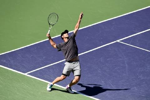 Tennis : BNP Paribas Open 2019 - Pete Sampras - Usa TENNIS : BNP Paribas Open 2019 - Indian Wells -16 03 2019 chryslenecaillaud panoramic 