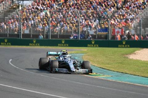 17th March 2019, Melbourne Grand Prix Circuit, Melbourne, Australia; Melbourne Formula One Grand Prix, race day; Mercedes AMG Petronas Motorsport, Valtteri Bottas  ActionPlus12116118 Octane