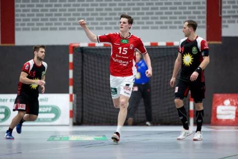 Lübbecke, Deutschland 16.03.2019: 2. Handball Bundesliga - 2018 2019 - TuS-N-Lübbecke vs. Handball Sportverein Hamburg Dominik Axmann (Hamburg) Lübbecke Nordrhein-Westfalen Deutschland Merkur Arena