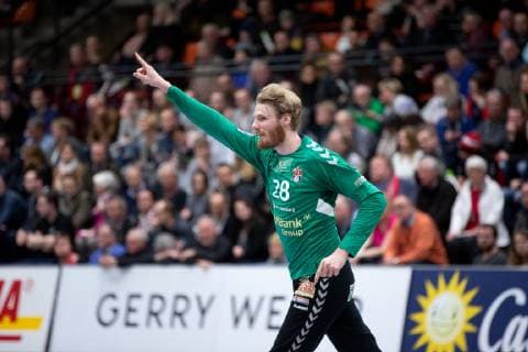 Lübbecke, Deutschland 16.03.2019: 2. Handball Bundesliga - 2018 2019 - TuS-N-Lübbecke vs. Handball Sportverein Hamburg Aron Rafn Edvardsson (Hamburg) Lübbecke Nordrhein-Westfalen Deutschland Merkur Arena
