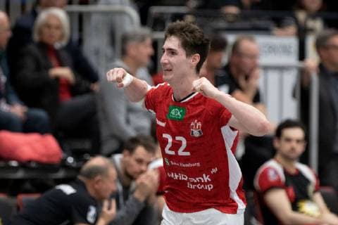 Lübbecke, Deutschland 16.03.2019: 2. Handball Bundesliga - 2018 2019 - TuS-N-Lübbecke vs. Handball Sportverein Hamburg Philipp Bauer (Hamburg) Lübbecke Nordrhein-Westfalen Deutschland Merkur Arena