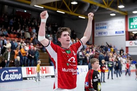 Lübbecke, Deutschland 16.03.2019: 2. Handball Bundesliga - 2018 2019 - TuS-N-Lübbecke vs. Handball Sportverein Hamburg Philipp Bauer (Hamburg) Lübbecke Nordrhein-Westfalen Deutschland Merkur Arena