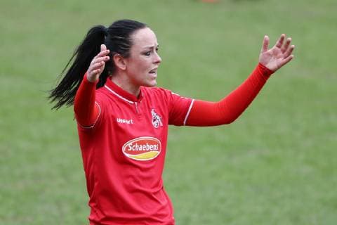 1.FC Köln vs. SV 67 Weinberg Fussball 2. Bundesliga Frauen Franz-Kremer-Stadion Peggy Nietgen (1.FC Köln) 17.03.2019