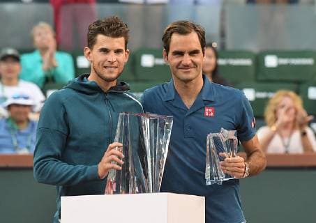 Tennis : BNP Paribas Open 2019 - Dominic Thiem - Autriche TENNIS : BNP Paribas Open 2019 - Indian Wells -17 03 2019 chryslenecaillaud panoramic 