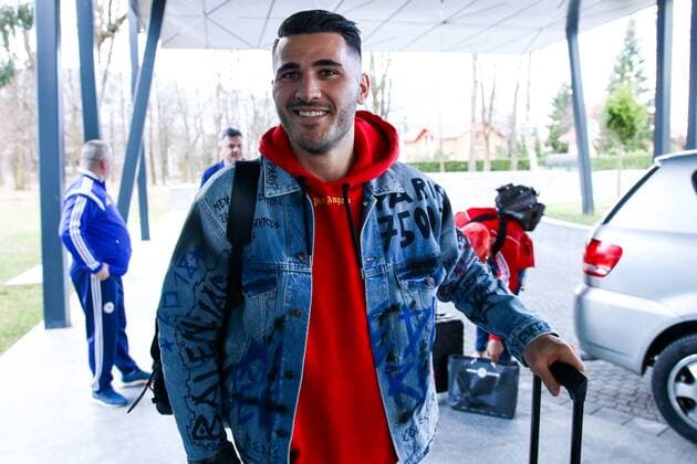 Sarajevo: Gathering football players of Bosnia and Herzegovina 18.03.2019, Sarajevo, Representatives of the football team of Bosnia and Herzegovina gather at the hotel Austria as part of preparing for two qualifying matches against Armenia and Greece. Sead Kolasinac  ArminxDurgut PIXSELL