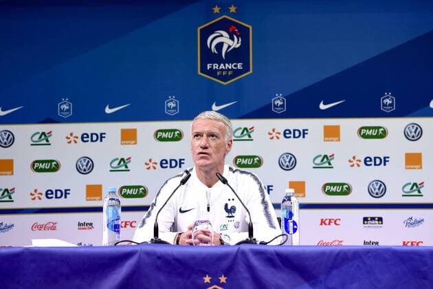 DIDIER DESCHAMPS (SELECTIONNEUR FRANCE) FOOTBALL : Equipe de France - Entrainement et conference de presse - 18 03 2019 AnthonyBIBARD FEP Panoramic 