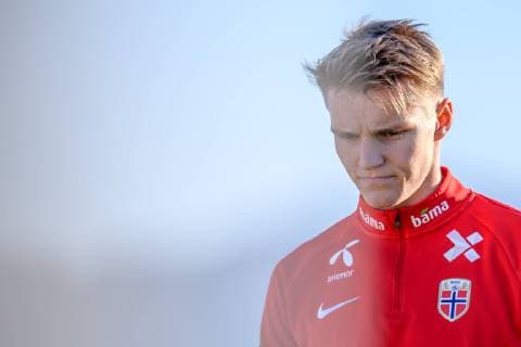 190318 Martin odegaard of Norway during a training session on March 18, 2019 in Oliva. Photo: Vegard Wivestad Grott BILDBYRAN kod VG 170308 *** 190318 Martin odegaard of Norway during a training session on March 18 2019 in Oliva Photo Vegard Wivestad Grott BILDBYRAN code VG 170308,  Copyright: VEGARDxWIVESTADxGRoTT BB190318BB264