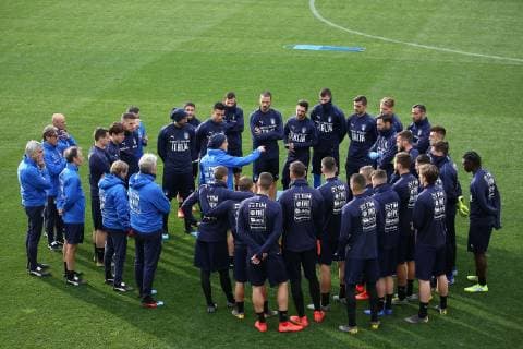 Photo LaPresse - Jennifer Lorenzini 18 March 2019 Firenze (Italy) Soccer Italy Italian Football meeting - "Coverciano" - Training In the pic: Roberto Mancini and players of Italian national team Nationalteam  Copyright: xJenniferxLorenzini LaPressex