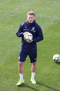 Photo LaPresse - Jennifer Lorenzini 19 March 2019 Firenze (Italy) Soccer Italy Italian Football meeting - "Coverciano" - Training In the pic: Ciro Immobile  Copyright: xLaPresse JenniferxLorenzinix