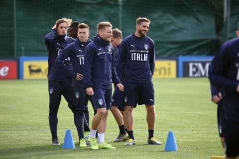 Photo LaPresse - Jennifer Lorenzini 19 March 2019 Firenze (Italy) Soccer Italy Italian Football meeting - "Coverciano" - Training In the pic: italian national team Nationalteam during the training  Copyright: xLaPresse JenniferxLorenzinix