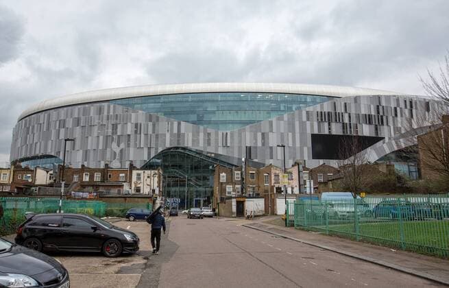 Tottenham Hotspur Stadium in its final stages of completion at High Road (White Hart Lane), London, England on 19 March 2019. Copyright: xAndyxRowlandx PMI-2695-0029