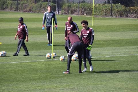 Fußball, Nationalteam Mexiko Training March 19, 2019 - EUM20190319DEP16.JPG.CALIFORNIA, EU., SoccerFutbol-Seleccion Mexicana.- La Seleccion Mexicana de futbol realiza su entrenamiento matutino este martes 19 de marzo de 2019 en Centro de Entrenamiento del Comite Olimpico de Estados Unidos, en Chula Vista, de cara a su partido amistoso ante Chile como parte de la fecha FIFA. Foto: Agencia EL UNIVERSALGerardo Velazquez de LeonEVZ Latin News: March 19, 2019 Copyright: xElxUniversalx