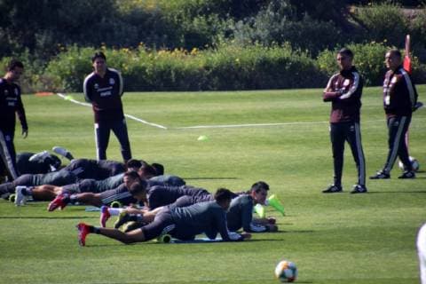 Fußball, Nationalteam Mexiko Training March 20, 2019 - EUM20190320DEP01.JPG.CALIFORNIA, EU., SoccerFutbol-Seleccion Mexicana.- La Seleccion Mexicana de futbol realiza su entrenamiento matutino este martes 19 de marzo de 2019 en Centro de Entrenamiento del Comite Olimpico de Estados Unidos, en Chula Vista, de cara a su partido amistoso ante Chile como parte de la fecha FIFA. Foto: Agencia EL UNIVERSALGerardo Velazquez de LeonRCC. Latin News: March 20, 2019 Copyright: xElxUniversalx