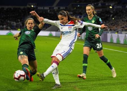 Fußball, CL, Damen, Olympique Lyon - VfL Wolfsburg March 20, 2019 - Lyon, Auvergne-Rhne-Alpes, France - Amel Majri of Olympique Lyonnais during the UEFA Women s Champions League Quarter final football match between Olympique Lyonnais and Vfl Wolfsburg at Groupama Stadium on March, 20 in Lyon, France. Olympique Lyonnais v Wolfsburg - Women s Champions League  - ZUMAn230 20190320_zaa_n230_531 Copyright: xActionxFotoxSportx