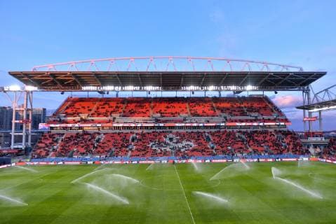 March 17, 2019 - Toronto, Ontario, Canada - Top view at BMO field during 2019 MLS Fussball Herren USA Regular Season match between Toronto FC (Canada) and New England Revolution (USA) at BMO Field in Toronto. Toronto FC vs. New England Revolution: 2019 MLS Regular Season in Toronto, Canada - 17 Mar 2019 - ZUMAs197 20190317_zaa_s197_357 Copyright: xAnatoliyxCherkasovx