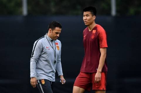 Head coach Fabio Cannavaro of Chinese national men s football team takes part in a training session for the opening match against Thailand national men s football team during the 2019 China Cup International Football Championship in Nanning city, south China s Guangxi Zhuang Autonomous Region, 20 March 2019. Fabio Cannavaro left more questions than answers when he said on Wednesday that he was only certain to act as head coach of the Chinese national football team for the upcoming China Cup Tournament. Cannavaro unsure about his future as China football head coach  20190320_306753