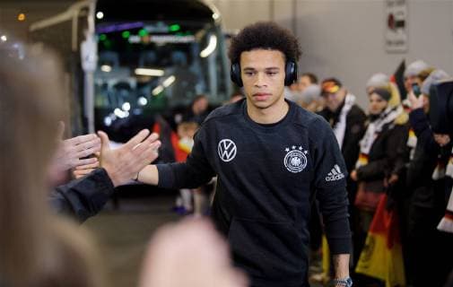 Fussball DFB Wolfsburg 20.03.2019 Volkswagen Arena Saison 2019 2020 Freundschaftsspiel DEUTSCHLAND gegen SERBIEN 1 : 1 Leroy SANE 19 GER Foto Eberhard Thonfeld camera 4 *DFL regulations prohibit any use of photographs as image sequences and or quasi-video