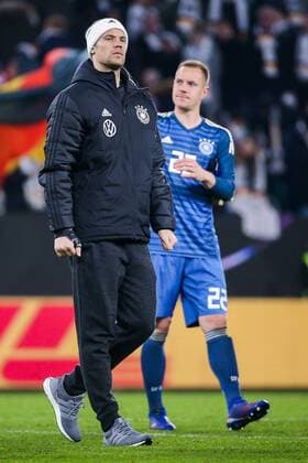 v.li. Torhueter Manuel Neuer (Deutschland) und Torhueter Marc-Andre ter Stegen (Deutschland) DFB regulations prohibit any use of photographs as image sequences and or quasi-video. GER, Fussball, Laenderspiel, Deutschland - Serbien, 20.03.2019 Wolfsburg Copyright: xTomxWellerx xEibner-Pressefotox EP_eer