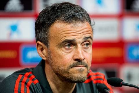 190322 Luis Enrique, head coach of Spain, during a press conference PK Pressekonferenz on March 22, 2019 in Valencia. Photo: Vegard Wivestad Grott BILDBYRAN kod VG 170315 Copyright: VEGARDxWIVESTADxGRoTT BB190322BB418