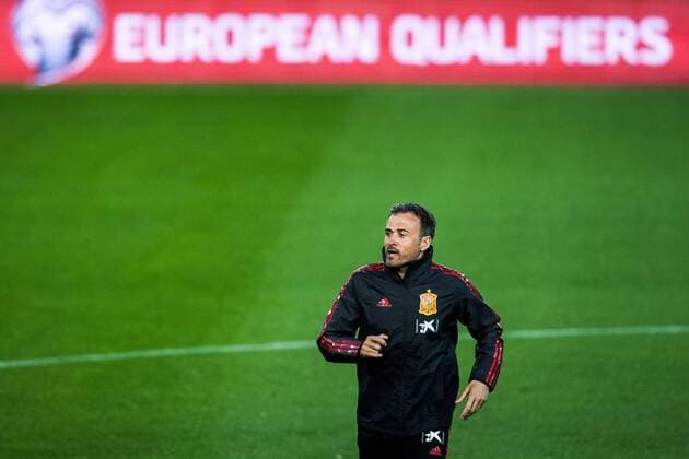 190322 Luis Enrique, head coach of Spain, during a training session on March 22, 2019 in Valencia. Photo: Vegard Wivestad Grott BILDBYRAN kod VG 170316 Copyright: VEGARDxWIVESTADxGRoTT BB190322BB428