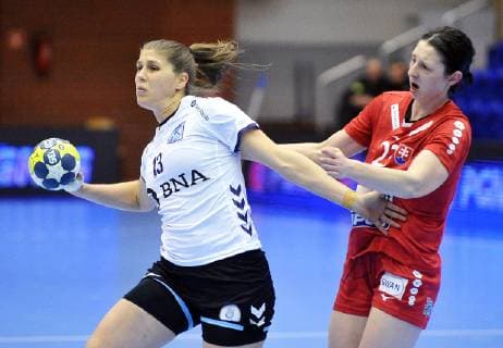 Handball, Länderspiel, Slowakei - Argentinien 2019.03.22 Gdansk Pilka reczna Baltic Handball Cup 2019 Argentyna - Slowacja N z Elke Josselinne Karsten Foto Norbert Barczyk PressFocus NEWSPIX.PL --- Newspix.pl  20190322NB0298