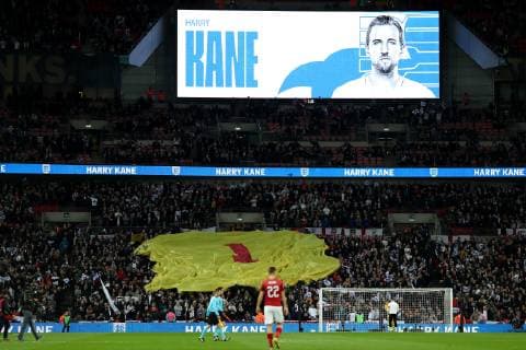 22nd March 2019, Wembley Stadium, London, England; UEFA European Championships Qualification football, England versus Czech Republic; A Gordon Banks shirt is passed through the crowd in memory of the ex-England goalie  ActionPlus12116792 ShaunxBrooks