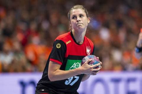Handball, Frauen: Testspiel, Niederlande - Deutschland Alicia Stolle (Deutschland Thueringer HC) Groningen MartiniPlaza Arena Niederlande