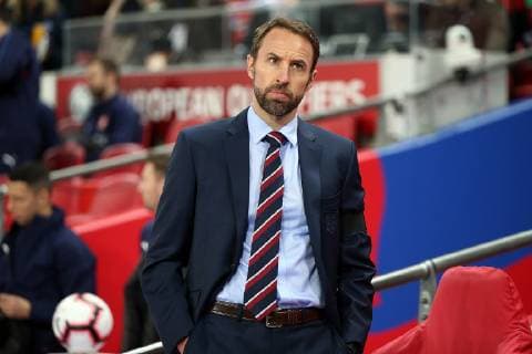 England v Czech Republic UEFA EURO EM Europameisterschaft Fussball 2020 Qualifiers England Manager Gareth Southgate before the UEFA Euro 2020 Qualifiers match at Wembley Stadium, London Content Not Available For UK Newspapers Copyright: xPaulxChestertonx FIL-13024-0056