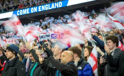 England supporters during the UEFA 2020 EURO Qualifier EM Europameisterschaft match between England and Czech Republic at Wembley Stadium, London, England on 22 March 2019. Copyright: xAndyxRowlandx PMI-2699-0031