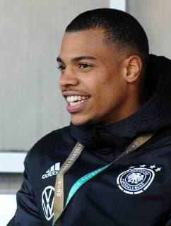 Essen, Germany 21.03.2019, U21 U 21 Nationalteams, Internationales Freundschaftsspiel, Deutschland - Frankreich, Lukas Nmecha (GER) lacht, lachen ( DeFodi521