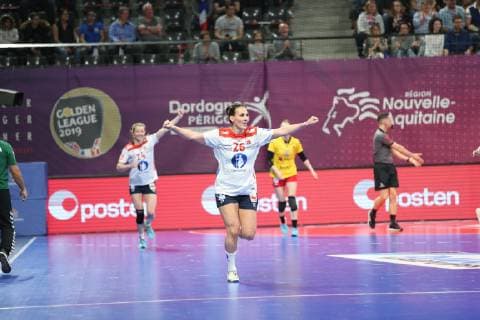Maria Tomac (Norvege) HANDBALL : Golden League - 2eme journee - Norvege vs Roumanie - 23 03 2019 KevinDomas Panoramic 