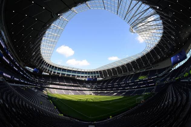 A general view of the new White Hart Lane stadium home of Tottenham Hotspur FC before the start of the Test Event match at Tottenham Hotspur Stadium, London. Picture date: 24th March 2019. Picture credit should read: Robin Parker Sportimage EDITORIAL USE ONLY. No use with unauthorised audio, video, data, fixture lists, club league logos or live services. Online in-match use limited to 120 images, no video emulation. No use in betting, games or single club league player publications. DSC_0528.JPG