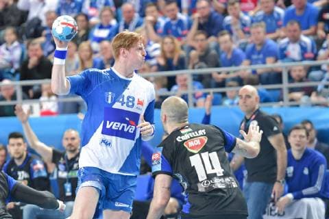 Handball, CL, Orlen Wisla Plock - MOL-Pick Szeged PLOCK, 24.03.2019 MECZ LIGA MISTRZOW PILKA RECZNA MEZCZYZN SEZON 2018 19 --- MEN S HANDBALL CHAMPIONS LEAGUE MATCH: SPR ORLEN WISLA PLOCK - MOL-PICK SZEGED NZ TOMASZ GEBALA JOAN CANELLAS REIXACH FOT. DOMINIK BUZE FOTOPYK NEWSPIX.PL --- Newspix.pl  190324MiD027