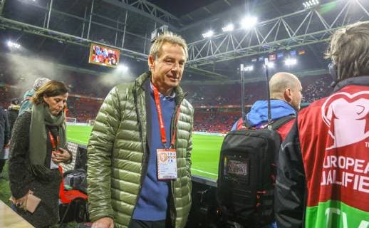Ex-Bundestrainer Jürgen Klinsmann arbeitet jetzt als Experte für RTL - 24.03.2019: Niederlande vs. Deutschland, EM-Qualifikation, Amsterdam Arena, DISCLAIMER: DFB regulations prohibit any use of photographs as image sequences and or quasi-video.