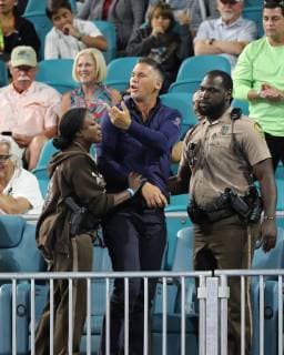 March 24, 2019 - Miami Gardens, Florida, United States Of America - MIAMI GARDENS, FLORIDA - MARCH 24: Nick Kyrgios on Day 7 of the Miami Open Presented by Itau at Hard Rock Stadium on March 24, 2019 in Miami Gardens, Florida..People: Nick Kyrgios. Miami Open 2019 - Day 7 - ZUMAs214 20190324_zda_s214_142 Copyright: xSMGx