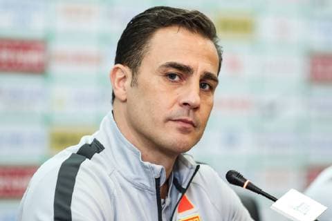 NANNING, CHINA - MARCH 25: Head coach Fabio Cannavaro of China attends a press conference PK Pressekonferenz after 2019 China Cup International Football Championship between China and Uzbekistan at Guangxi Sports Center on March 25, 2019 in Nanning, Guangxi Zhuang Autonomous Region of China.  Copyright: xVCGx CFP111201805223 
