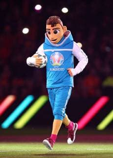 24.03.2019, Fussball, Länderspiel, EM Qualifikation, Gruppe C, 2. Spieltag, Niederlande - Deutschland, in der Johan Cruijff Arena Amsterdam. Präsentation des offiziellen EM Maskottchen Skillzy für die Europameisterschaft 2020