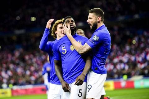 joie des joueurs de l equipe de France apres le but de Samuel Umtiti (France) FOOTBALL : France vs Islande - Eliminatoires Euro 2020 - Paris - 25 03 2019 JBAutissier Panoramic 