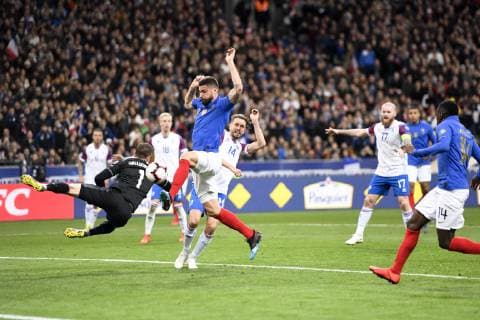 09 OLIVIER GIROUD (FRA) - BUT FOOTBALL : France vs Islande - Qualifications Euro 2020 - 25 03 2019 AnthonyBIBARD FEP Panoramic 