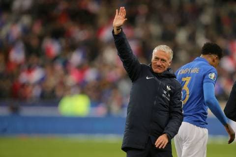 Saint-Denis, France 25.03.2019, UEFA Europameisterschaft Qualifikation, Gruppe H, 2. Spieltag, Frankreich - Island, Trainer Didier Deschamps (FRA) gestikuliert, Gestik ( DeFodi541