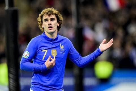 joie des joueurs de l equipe de France apres le but de Antoine Griezmann (France) FOOTBALL : France vs Islande - Eliminatoires Euro 2020 - Paris - 25 03 2019 JBAutissier Panoramic 