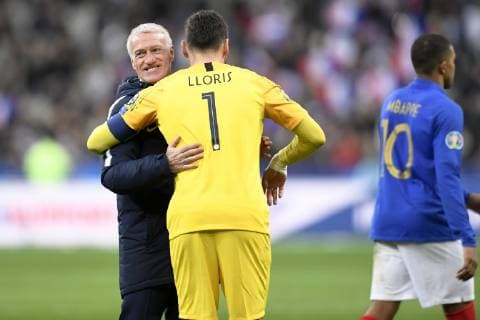 JOIE - FAIR PLAY - DIDIER DESCHAMPS (SELECTIONNEUR FRANCE) FOOTBALL : France vs Islande - Qualifications Euro 2020 - 25 03 2019 AnthonyBIBARD FEP Panoramic 