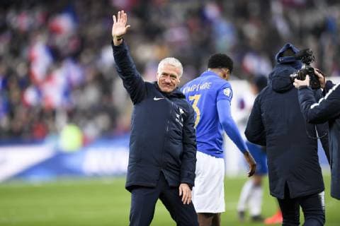 JOIE - FAIR PLAY - DIDIER DESCHAMPS (SELECTIONNEUR FRANCE) FOOTBALL : France vs Islande - Qualifications Euro 2020 - 25 03 2019 AnthonyBIBARD FEP Panoramic 