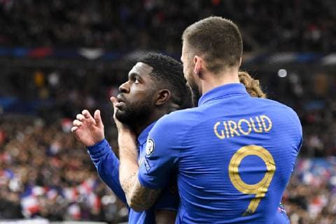 JOIE - 05 SAMUEL UMTITI (FRA) FOOTBALL : France vs Islande - Qualifications Euro 2020 - 25 03 2019 AnthonyBIBARD FEP Panoramic 