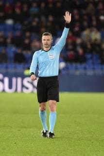 Schiedsrichter Damir Skomina, SVN, Schweiz - Daenemark, EM Qualifikation, Nationalmannschaft, Laenderspiel, Fussball, 26.03.2019